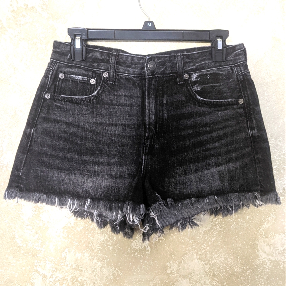 Women's American Eagle Black jean shorts Sz 4